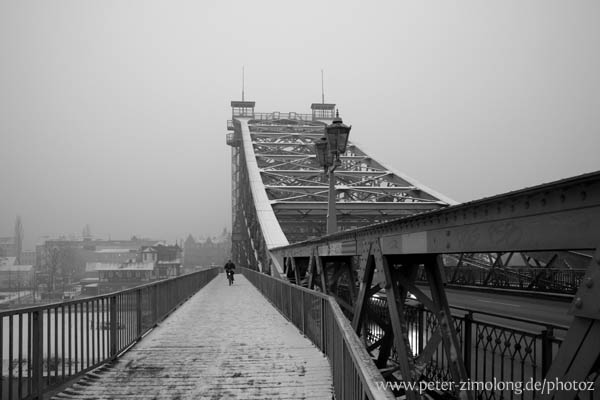Dresden - Blaues Wunder im Winter I - P. Zimolong