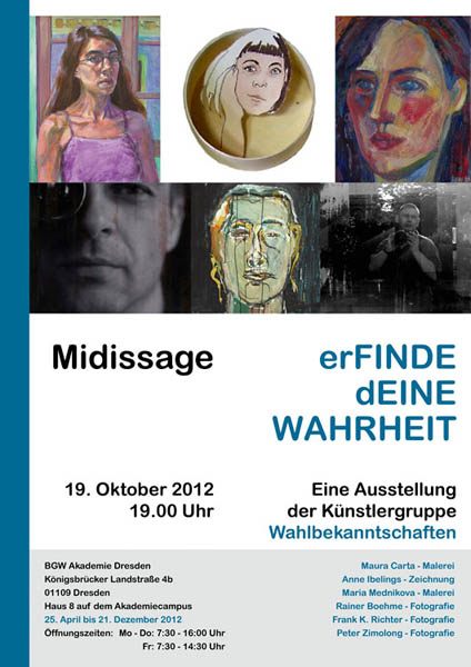 Plakat Wahlbekanntschaften - BGW Akademie Dresden 2012